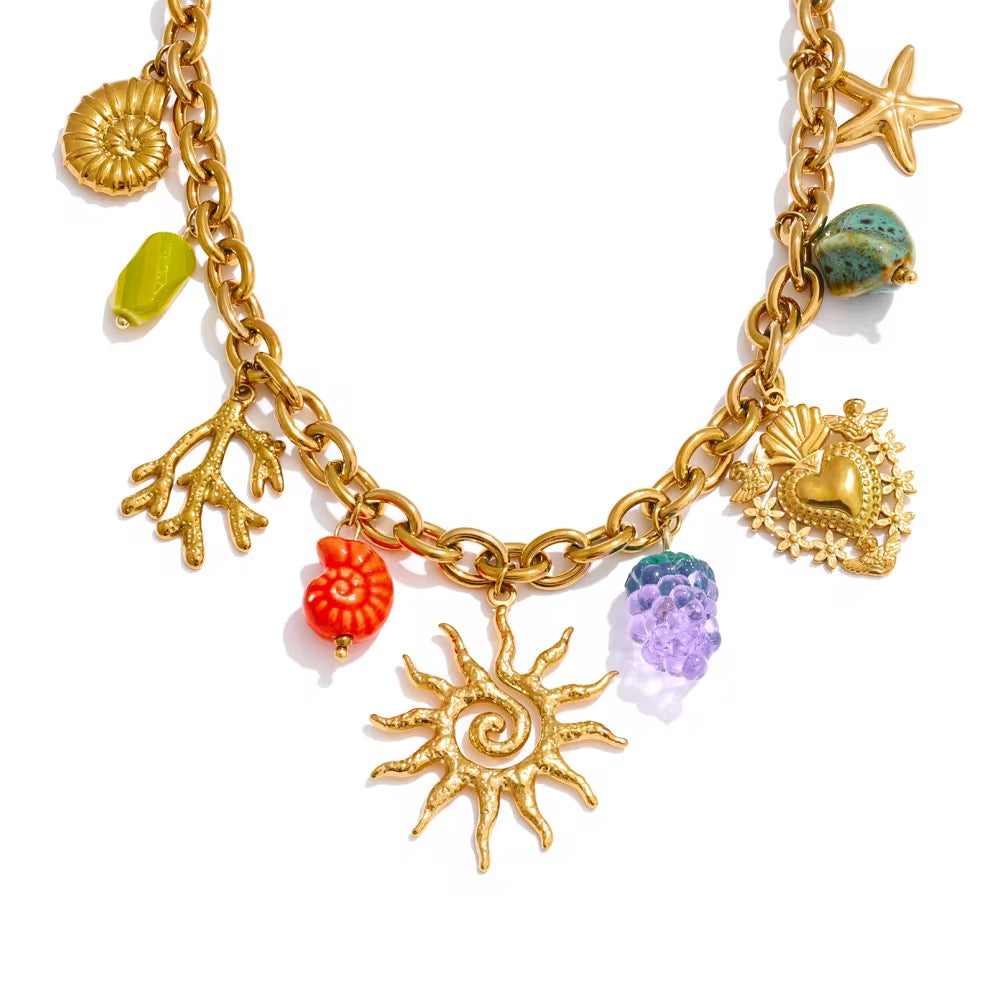 Tropical Treasures Charm Necklace