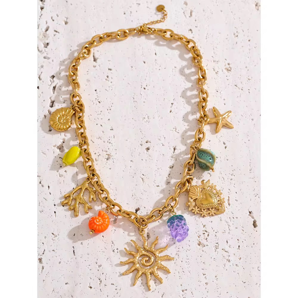 Tropical Treasures Charm Necklace