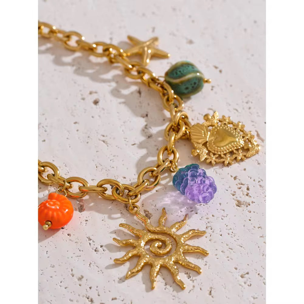 Tropical Treasures Charm Necklace