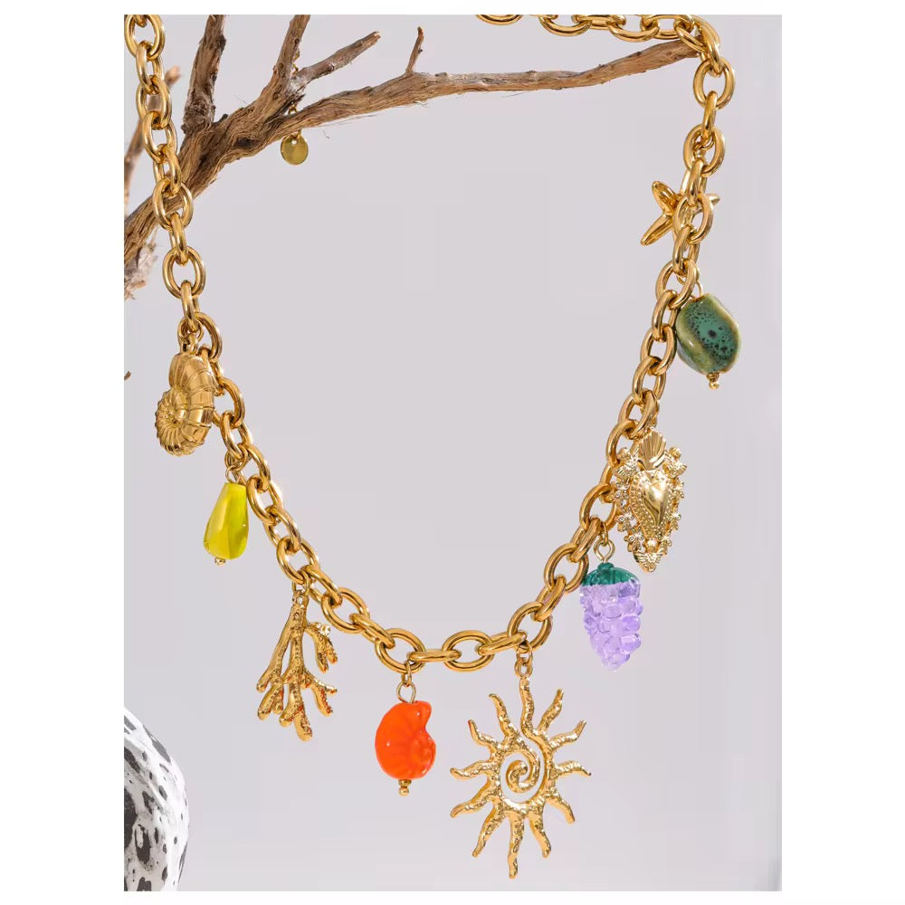 Tropical Treasures Charm Necklace